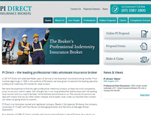 Tablet Screenshot of pidirect.com.au